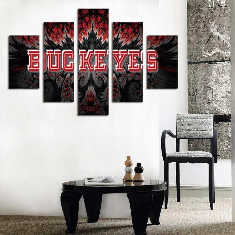 

FIVE PC NO FRAME The BUCKEYES Oil Painting Printed Oil Painting On Canvas Oil Painting for Home Decor Wall Decor