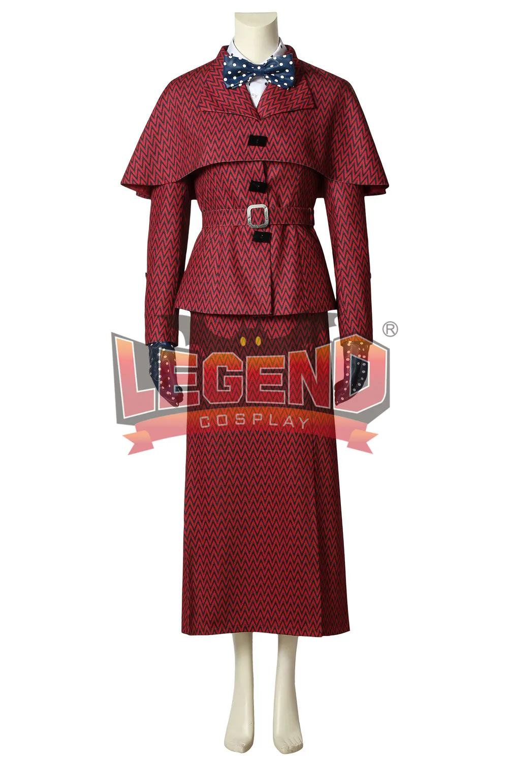 

Princess Cosplay English Nanny Dress red outfit dress Jolly Holiday Costume COSPLAY COSTUME CUSTOM MADE