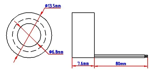 2 шт. новый трансформатор тока/магнитная катушка утечки 100 мА/0 6 мВ|coil frequency|coil