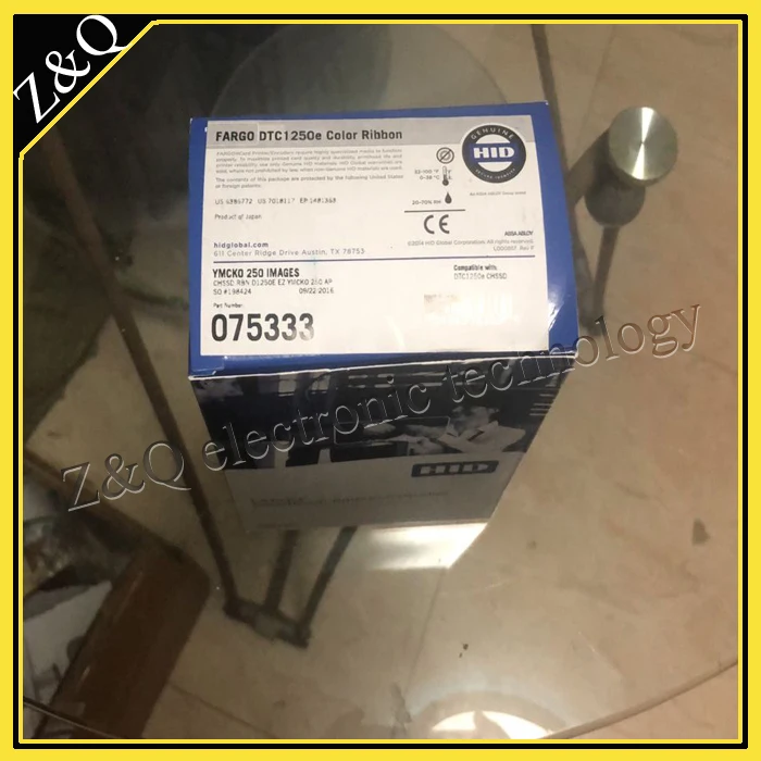 

Fargo DTC1250e dual side card printer use Fargo45500 YMCKO ribbon