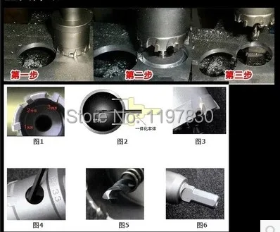 

5PCS/PACK Steel Wood Carbide Tipped Drill Bit TCT Metal Cutter Hole Saw Set Stainless steel Hole saw 20mm 25mm 30mm 40mm 50mm