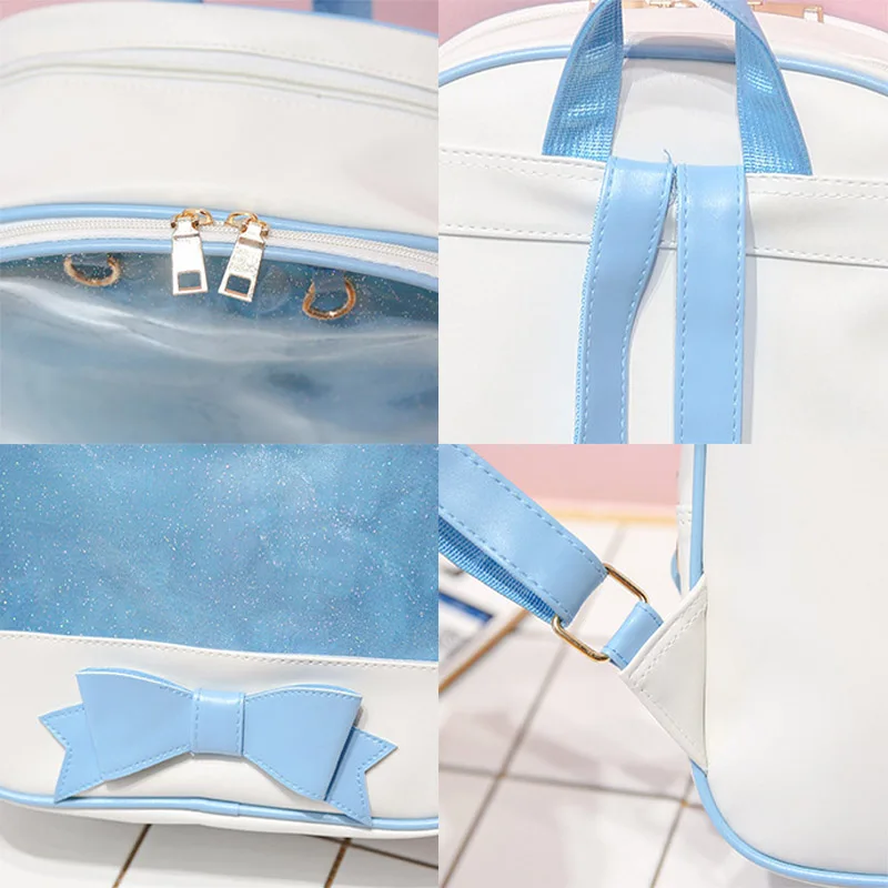 Прозрачный рюкзак с бантом Itabags, школьные сумки для девочек-подростков, дизайнерские сумки Ita Bookbag Bolsa