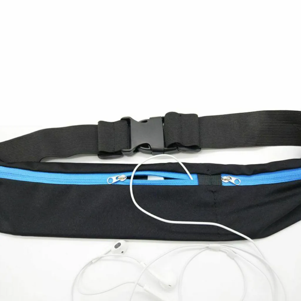 

2019 New Dual Pocket Running Belt Phone Pouch Waist Bag Sports Hiking Cycling Travel Pack for Jogging Cycling Outdoors