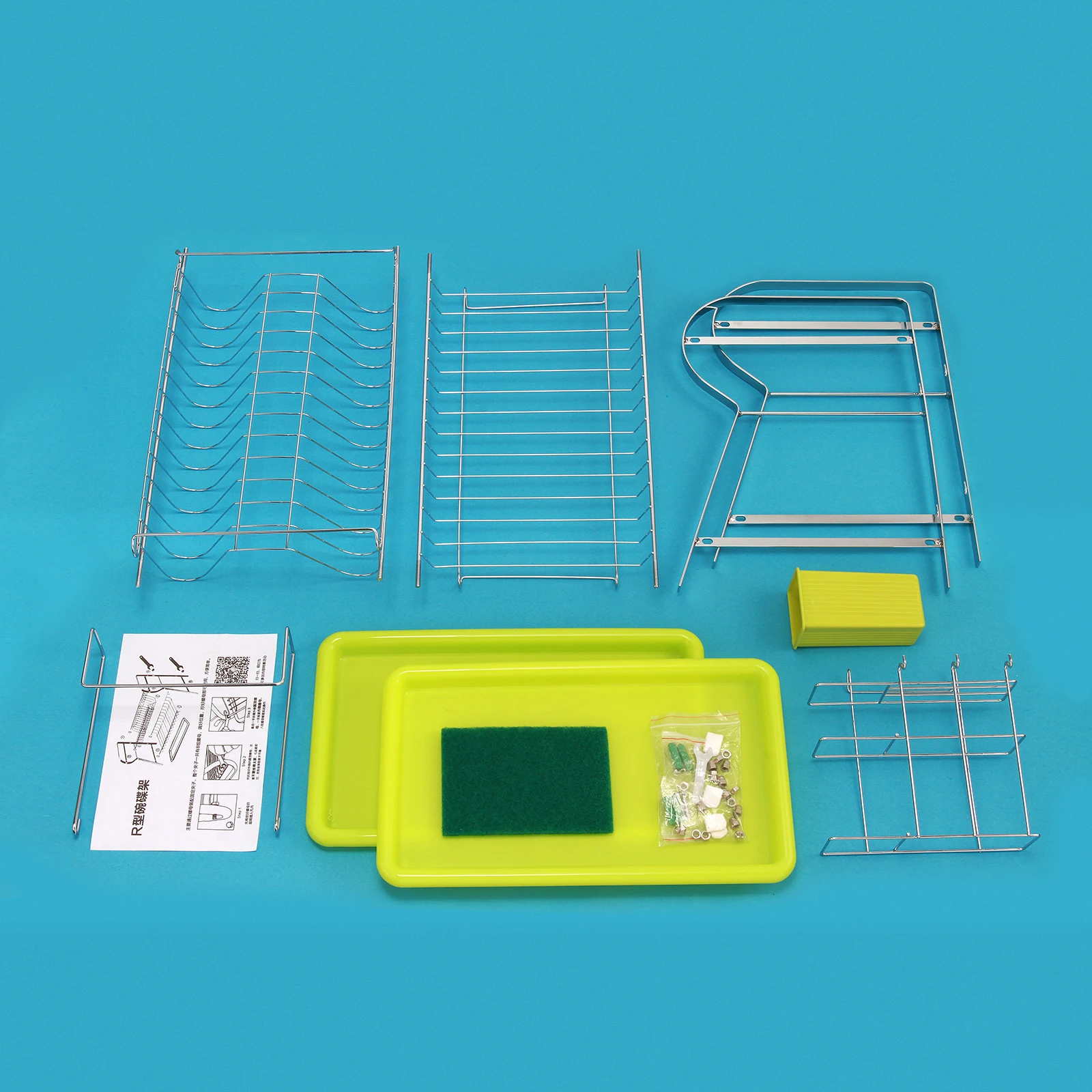 2 сушилка для посуды со слоем R shape стойка полка органайзер кухонных