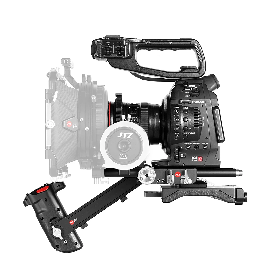 Клетка для камеры JTZ DP30 плечевая опора Canon EOS C100 C300 C500 Mark II|shoulder rig|camera cagefor canon |