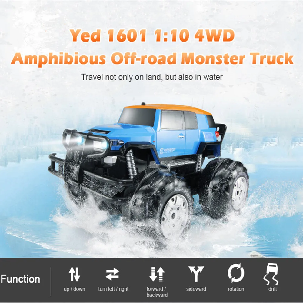Новые радиоуправляемые автомобили 1:10 4WD вездеходный амфибия дистанционное