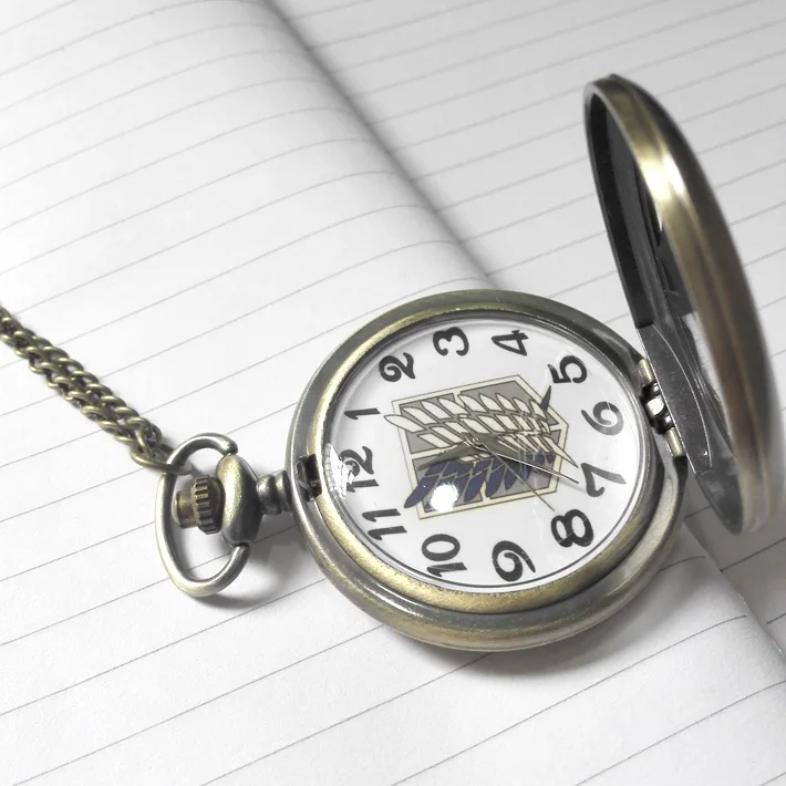 

Hot Sale Quartz Fullmetal Alchemist Victorian Freedom Wing Pocket Watch fob watches Necklace Wholesale bronze antique retro