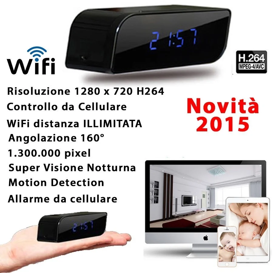Мини 1080 P HD камера с будильником Wifi/IP беспроводной домашний безопасный