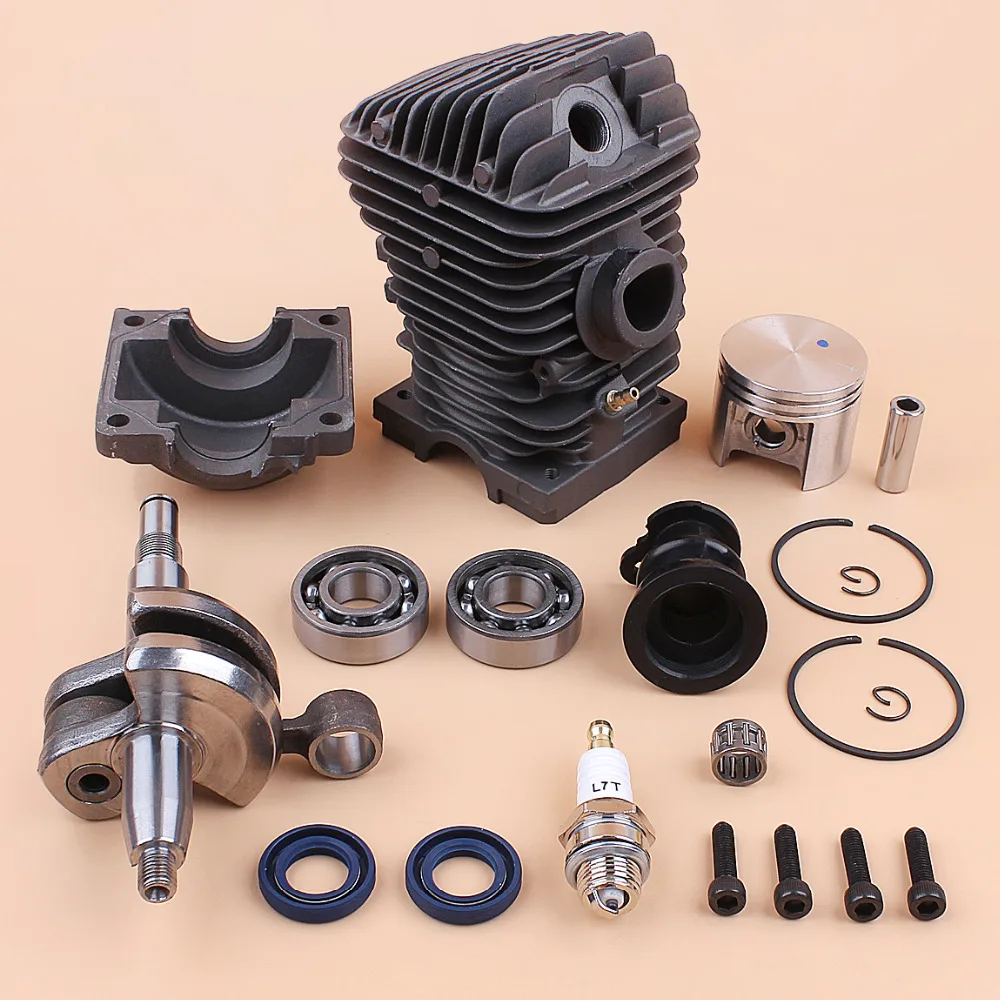Engine Motor Cylinder Piston Crankshaft Bearing Kit for Stihl 023 025 MS230 MS 250 MS 250 MS 230 42.5mm Gas Chainsaw Rebuild Set