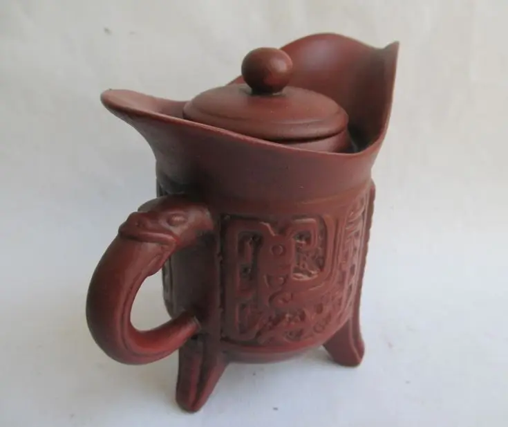 Древний китайский исинский чайник из пурпурного песка на трех ножках | Дом и сад