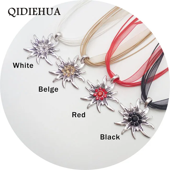 Немецкие Подвески Edelweiss, ожерелье s для женщин, модная корейская веревка, Октоберфест, массивное ожерелье, ювелирное изделие