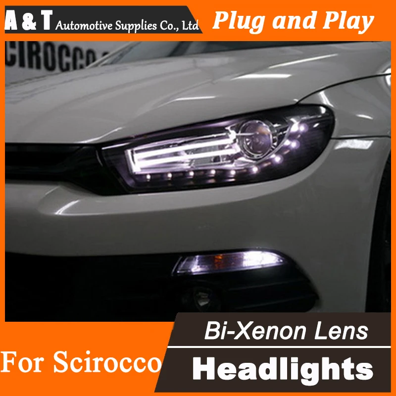 Автомобильный Стайлинг для нового поступления VolksWagen Scirocco светодиодный ные фары