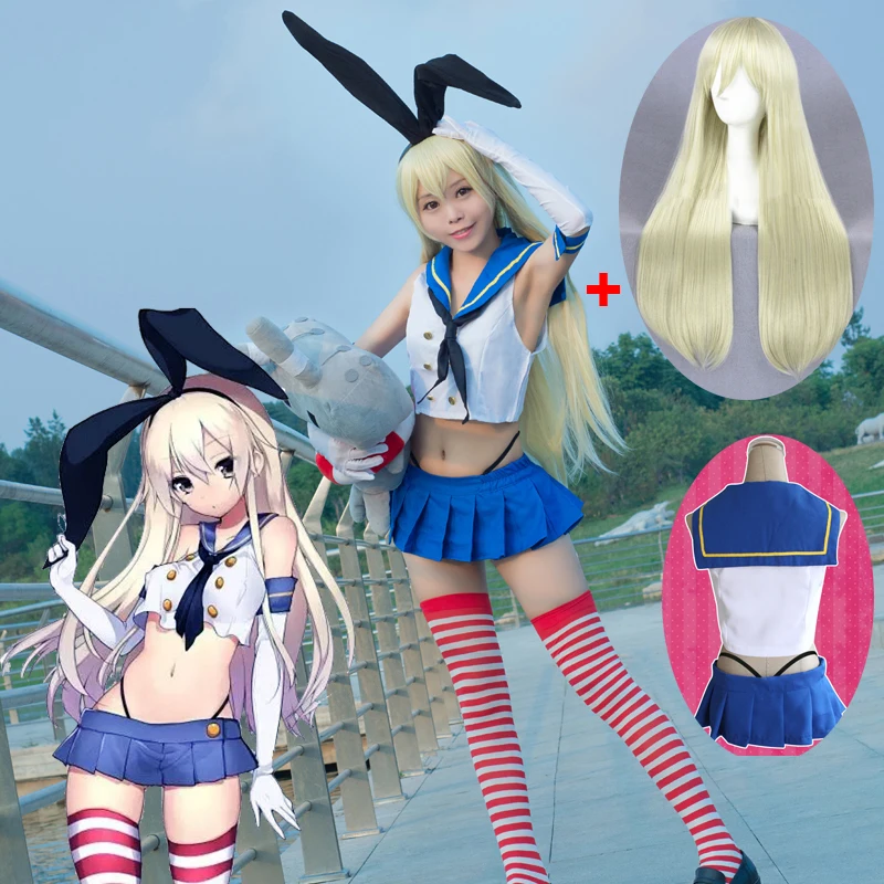Хит продаж Аниме Kantai (Shimakaze) Одежда для костюмированной вечеринки девочек форма