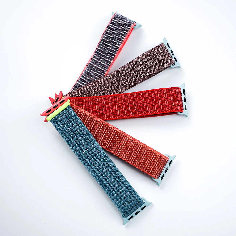 Нейлоновый ремешок для apple watch band 4 3 2 42 мм 38 44 40 correa pulseira iwatch нейлоновая Спортивная
