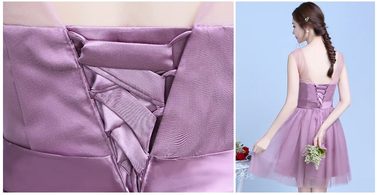 Женское вечернее платье подружки невесты Короткое бальное для особых случаев