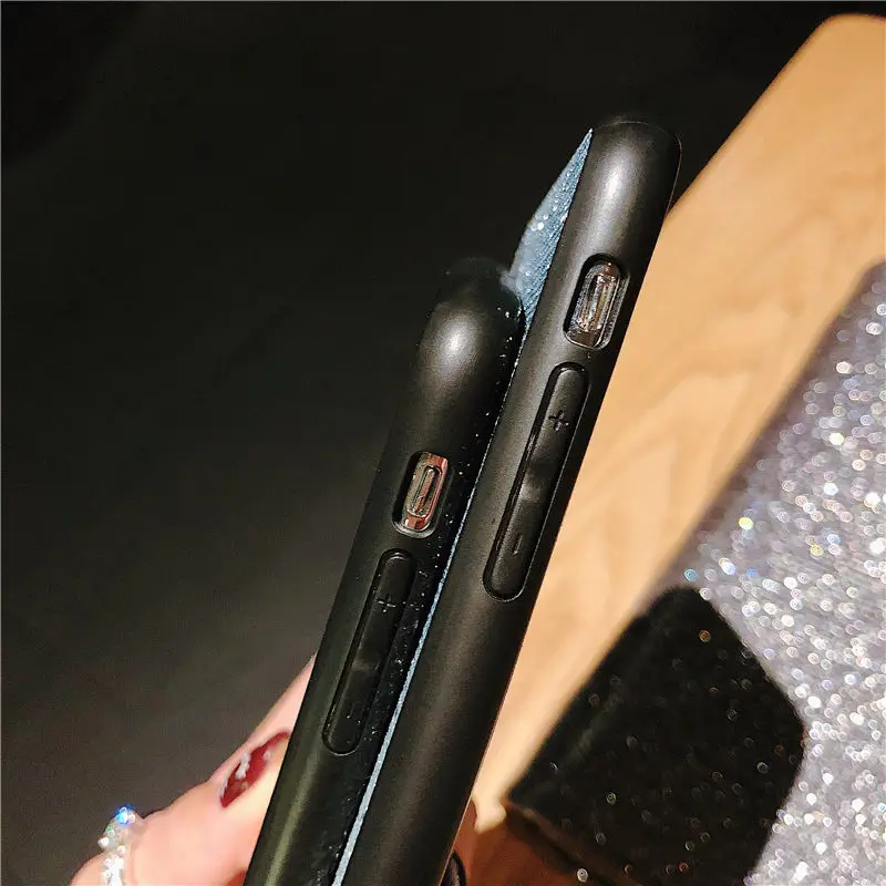 Кристальный алмазный кулон градиентный чехол с блестками для iPhone X Xs Max XR 6 6S 7 8 Plus 5