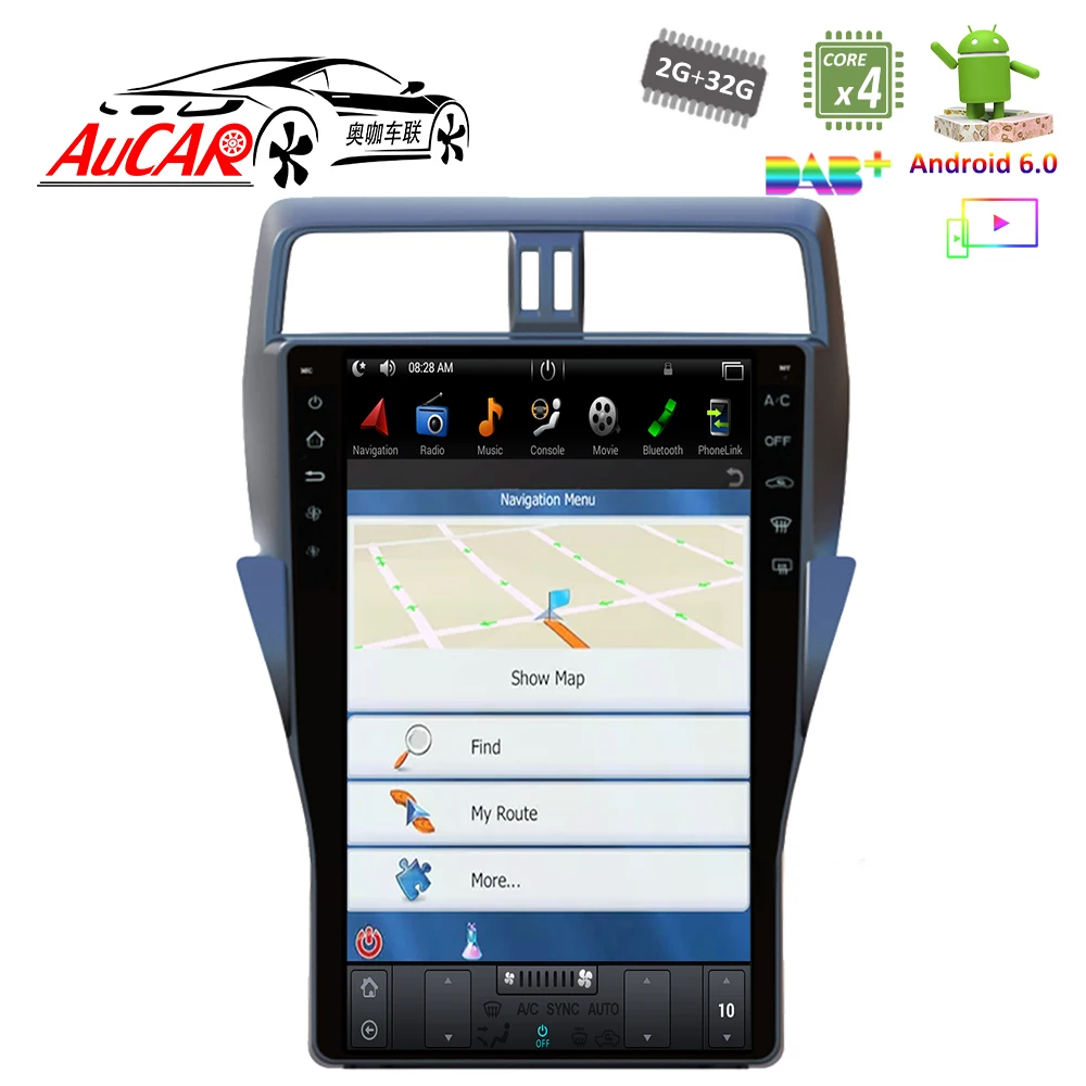 Автомобильный DVD плеер Tesla Style с вертикальной GPS навигацией Bluetooth и Wi Fi 4G AUX RDS для