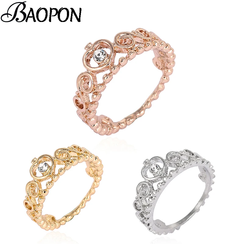 BAOPON Прямая поставка Серебряный цвет Моя Принцесса Королева Корона обручение
