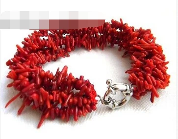

Free Shipping>>>Amazing 5Strands 8'' 7MM Dendritic Coral Bracelet