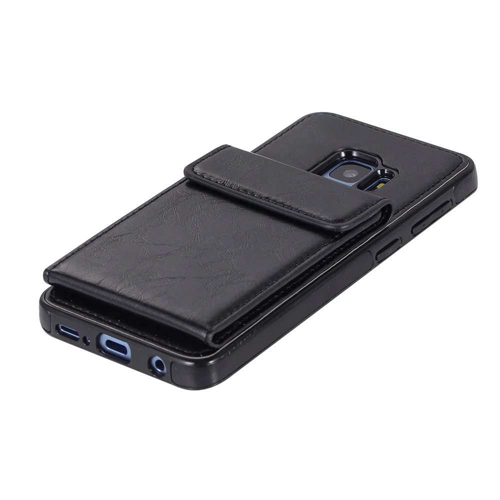 Leather Phone Case With Card Holder for Samsung Galaxy S8 S9 S10 Plus S10E Back Cover S7 S7Edge S 8 10 9 Retro |