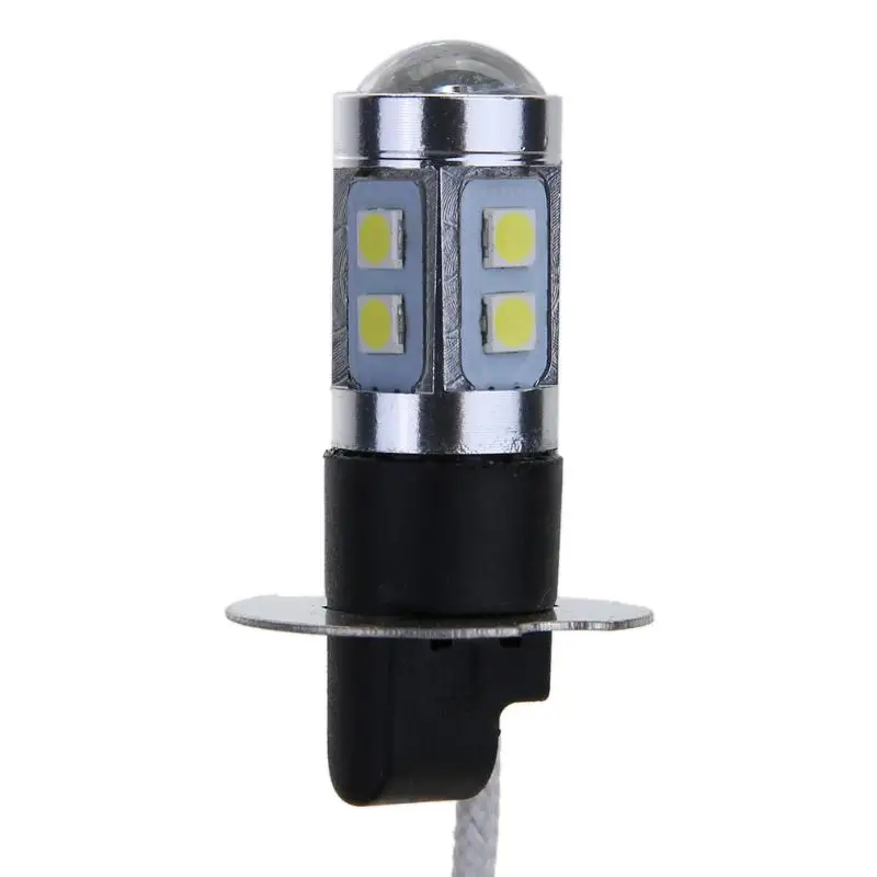 2 шт. H3 3030 10SMD Белый светодиодный автомобильный головной светильник, лампа для фар, автомобильный светильник, светодиод, противотуманный светильник, лампа 12 В, автомобильные аксессуары