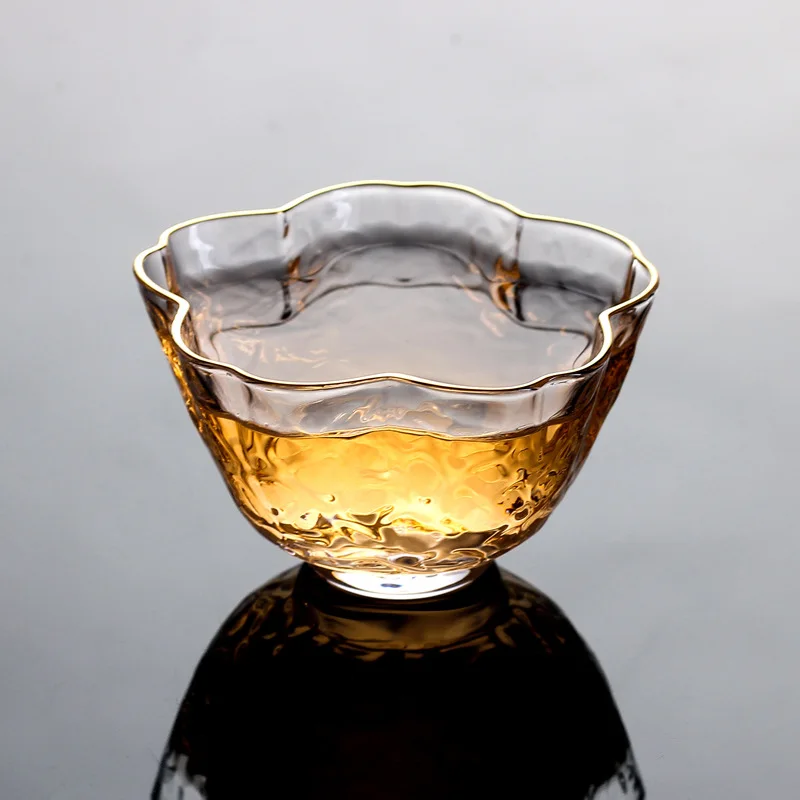 2 шт. стеклянные чайные чашки ручной работы простые кунг-фу утренний чай кофе