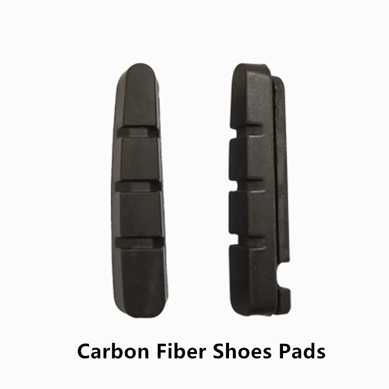 Carbon Fiber Pads Дорожный велосипед с-тормозной суппорт колодки велосипедные тормозные колодки резиновые блоки светильник-вес сменный для Shimano* 1pr EOOZ - Цвет: Carbon Fiber Pads