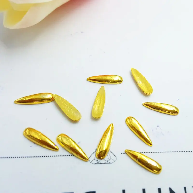 Новинка 100 шт./лот 3d ювелирные изделия из сплава для ногтей наклейки