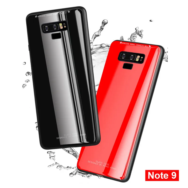 Чехол из закаленного стекла для Samsung S10 жесткий чехол Galaxy 5G S10e S9 S8 Note 10 Plus 9 8 Note10 Note9