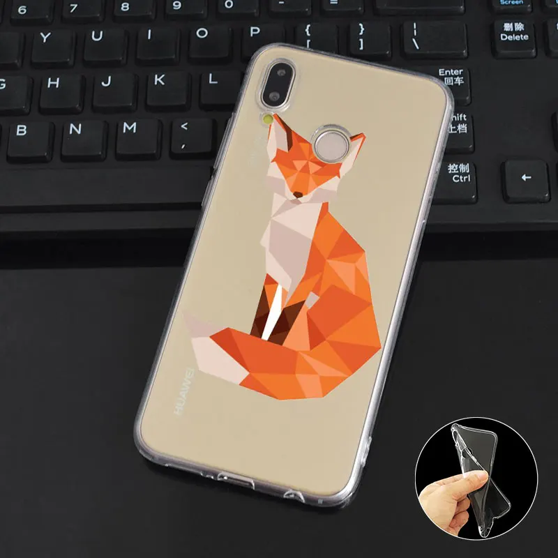 DREAMFOX L049 лиса Мягкий ТПУ силиконовый чехол для huawei Honor 6A 6C 7X9 10 P20 P30 Lite Pro P Smart 2019 |