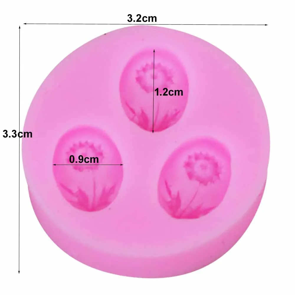10 шт./компл. мини Подсолнух силиконовые формы торт границы инструменты для