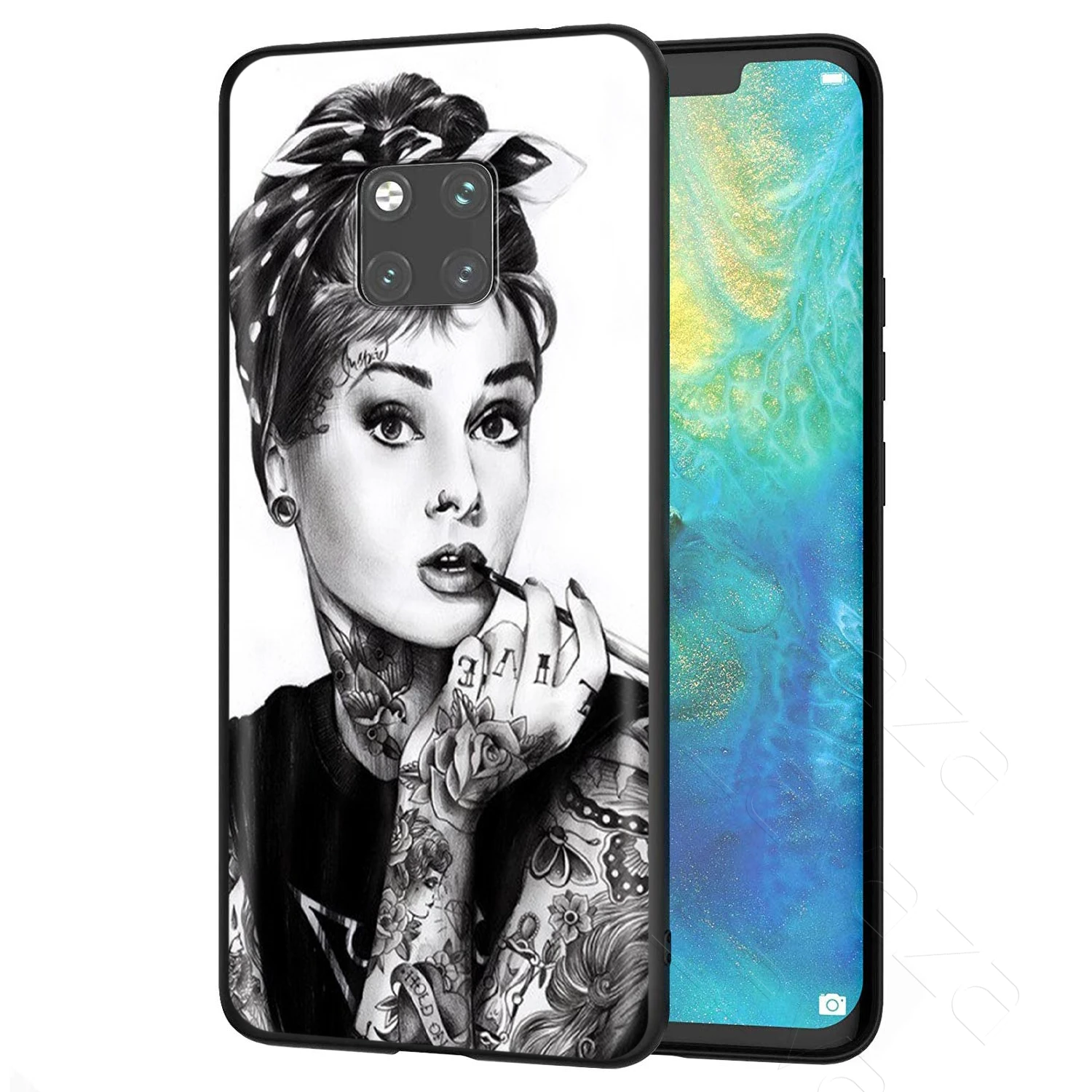 Lavaza Audrey Hepburn Marilyn Monroe Case for Huawei Mate Y7 Y9 P8 P9 P10 P20 P30 P40 Max Lite Pro P Smart Mini |