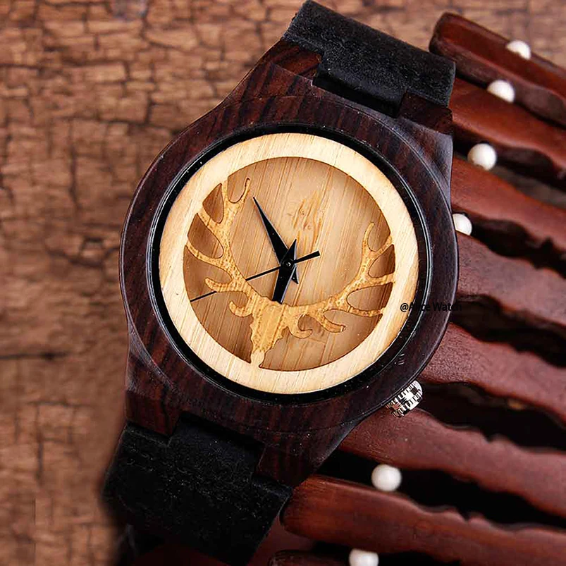 Ретро бамбуковые деревянные часы 2020 натуральные спортивные кожаные уникальные