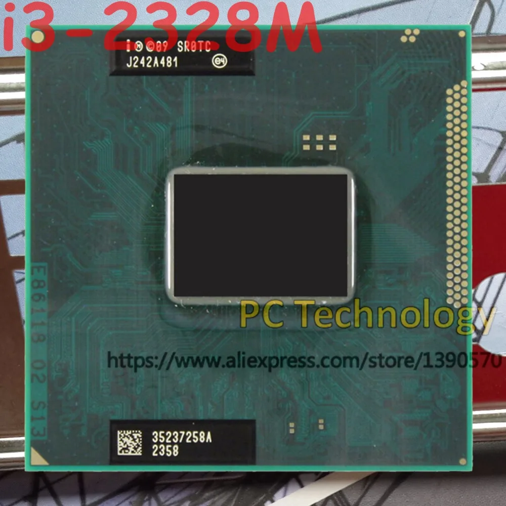Оригинальный процессор Intel core i3 2328M 2 20 ГГц 3 Мб двухъядерный SR0TC FCPGA988 для ноутбука