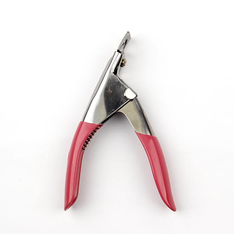 

1 Pc Nail Art Cutter Clipper For Acrylic False Tips Edge Remover Manicure Acrylic UV Gel False Tips Clipper Cutter Word Cut Pink