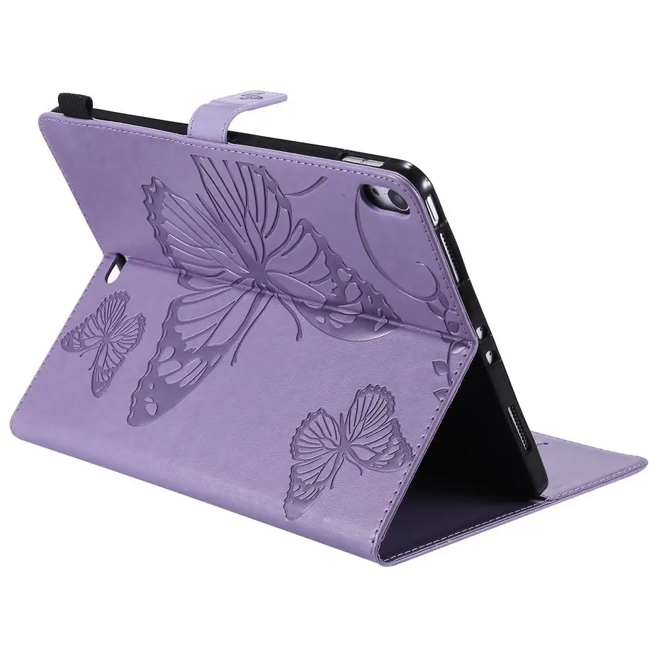3D Butterfly Flip Case For iPad Pro 11&quot (2018) Tablet Funda New 11 inch 2018 PU Leather Cover Stand Shell +Film+Pen | Компьютеры и
