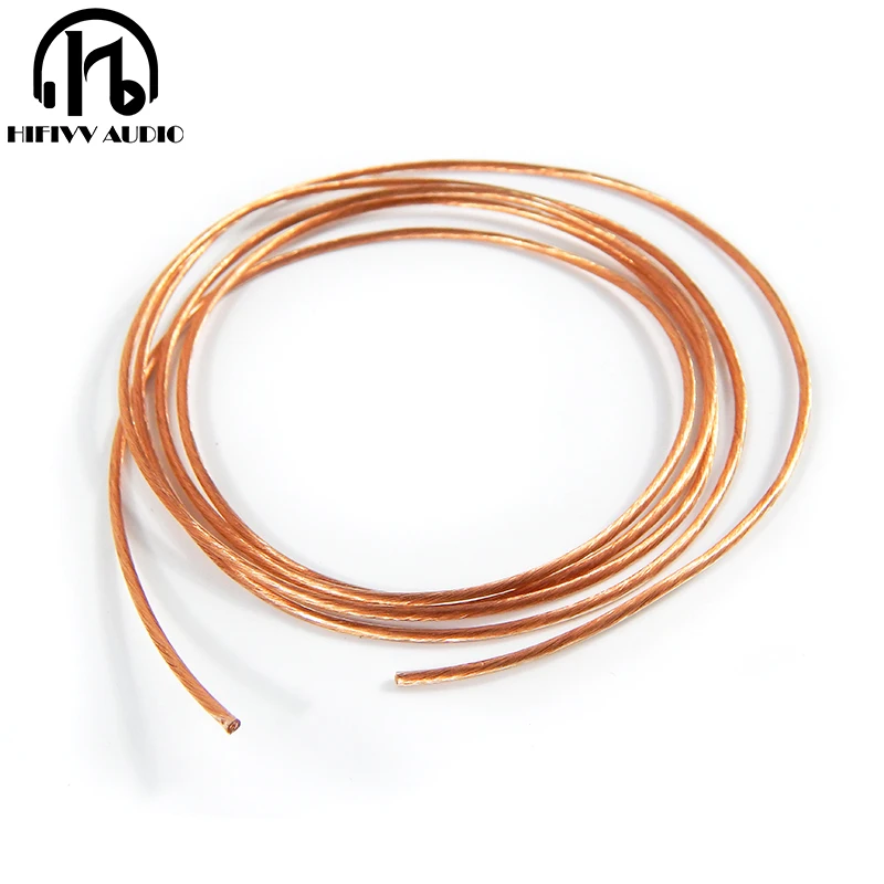 Hifivv аудио hifi кабель с одним кристаллом медный провод сигнальный рожок силовой