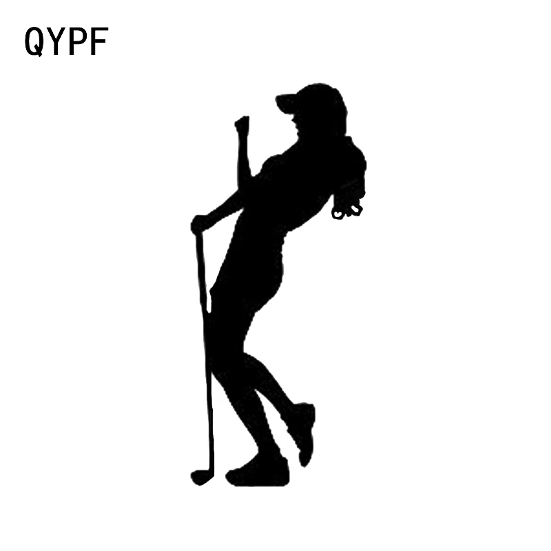 QYPF 7 4*16 9 см интересный Гольф девушка женщина Спортман Декор автомобиля стикер