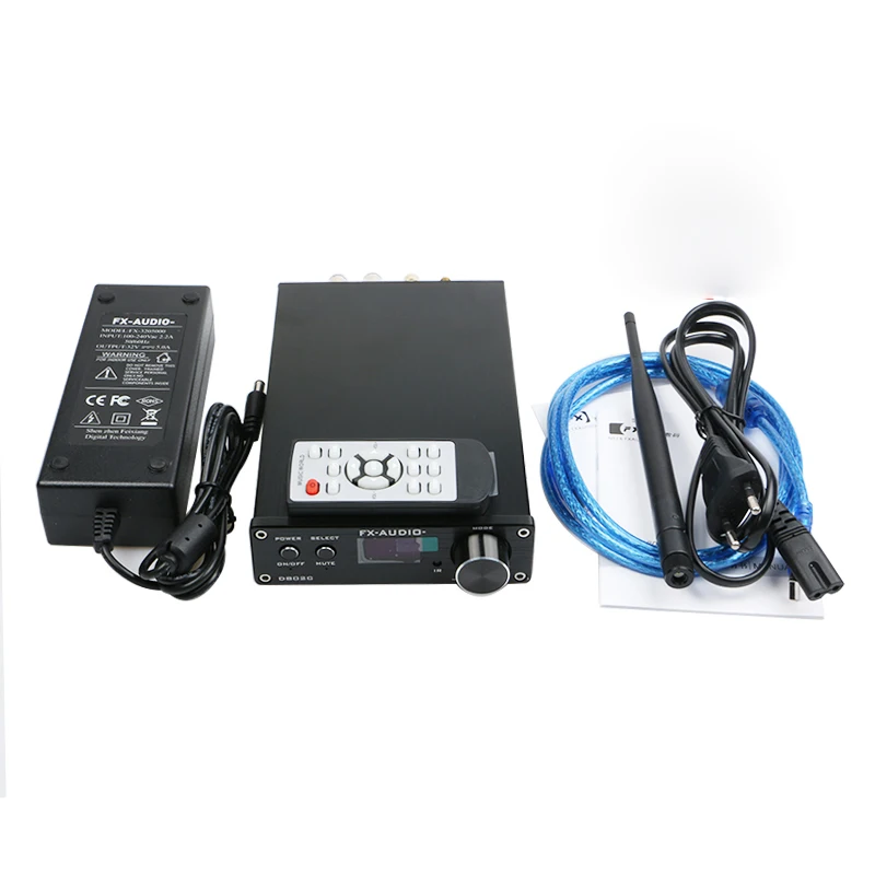 FX-Audio D802C Wireless Bluetooth Digital Amplifier USB AUX Optical Coaxial Input 24Bit/192KHz 80W with OLED | Электроника