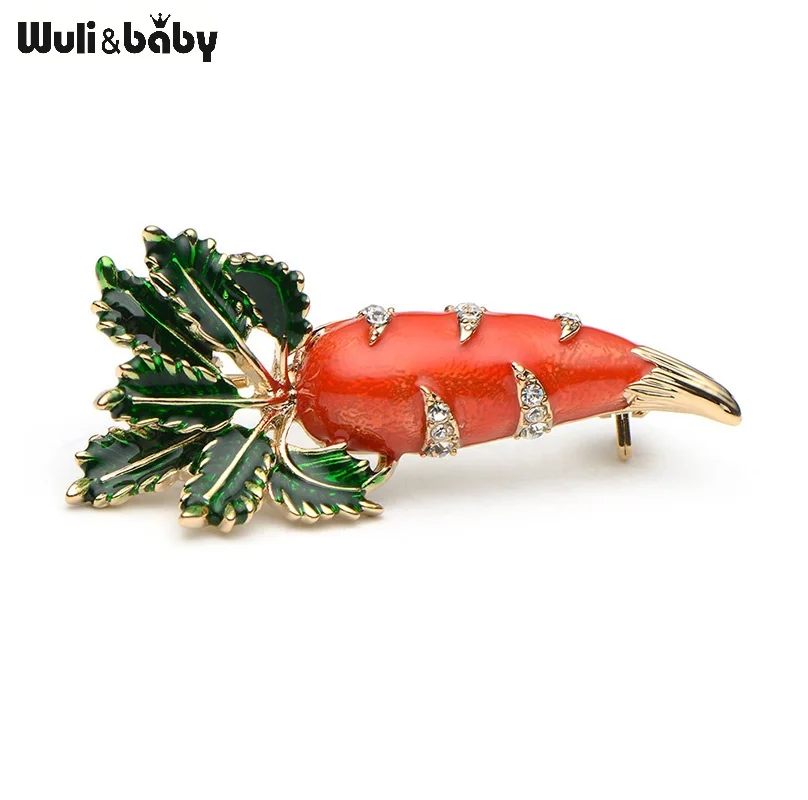 Эмалированная Женская и мужская брошь Морковка из сплава|scarf pin|brooch pinspins women |