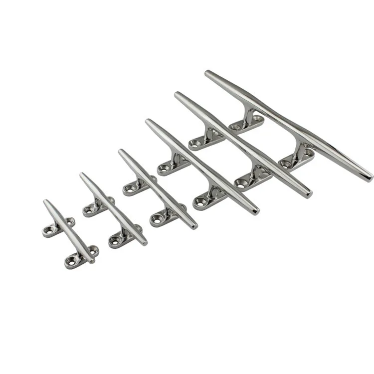 

Stainless Steel 316 Marine Hardware Round Hollow Base Cleat for Marine Boat Yacht 4Inch-12Inch