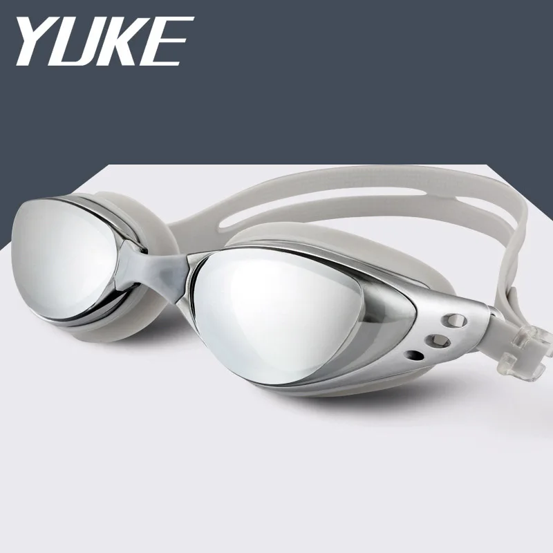 YUKE 2018 новые силиконовые большие очки для плавания Профессиональные