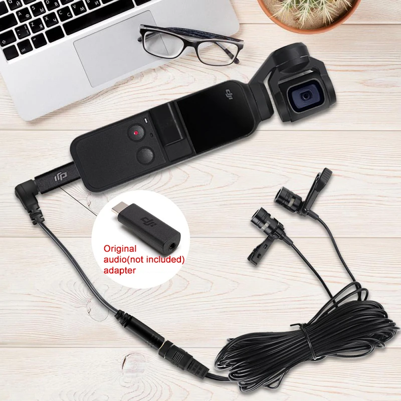 

6m /1.5 Dual-Head Lavalier Lapel Clip-on Microphone for Lecture or Interview for Smartphone Mobile phone and Tablets