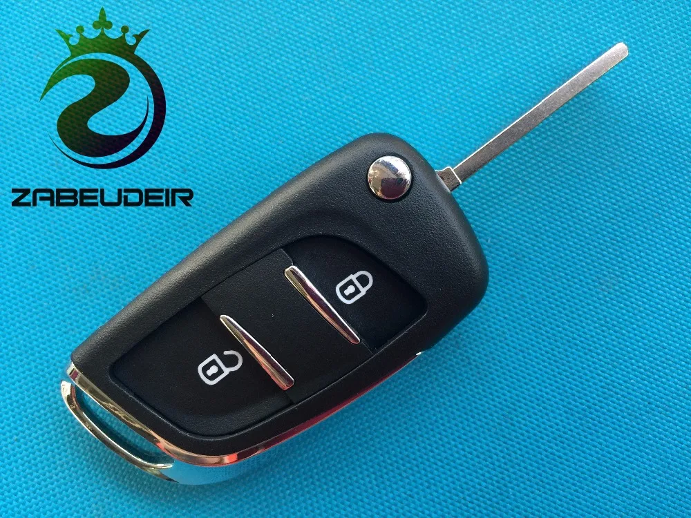 1 шт. Новинка 2 кнопки раскладной складной чехол для ключа Peugeot 306 407 807