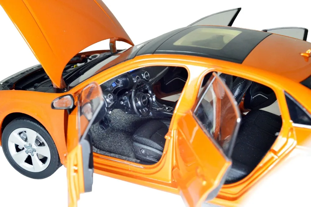 1/18 1:18 1 18 масштаб Audi A три седана лимузин оранжевая статическая имитация литый под