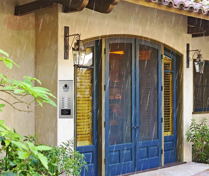 Видеодомофон 10 квартир управление доступом Rfid разблокировка домофон