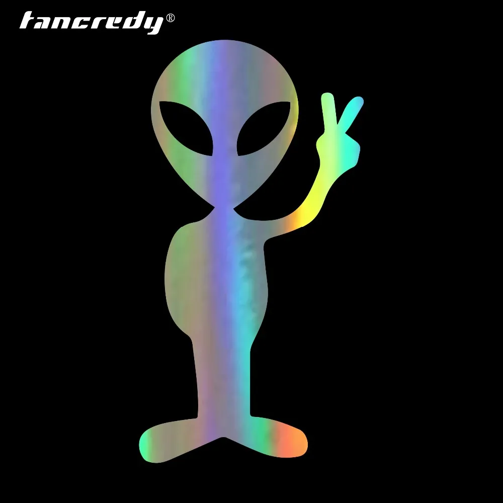 Наклейка на автомобиль Tancredy The 2nd Half цена 6 8 см * 12 7 инопланетянин мир виниловая
