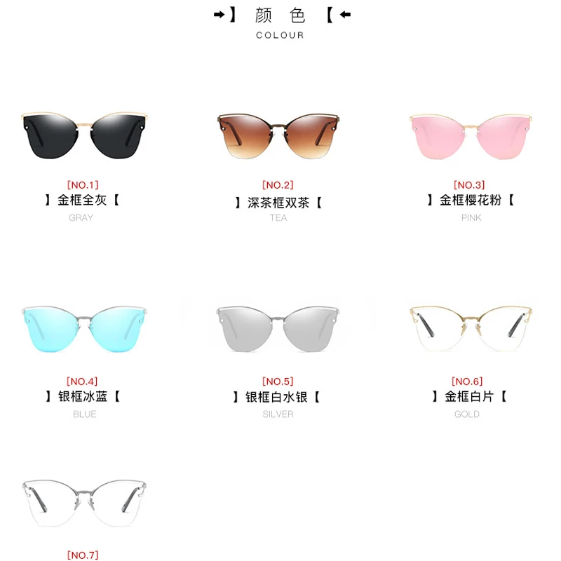 Полуоправы Солнцезащитные очки женские классические овальные мужские винтажные