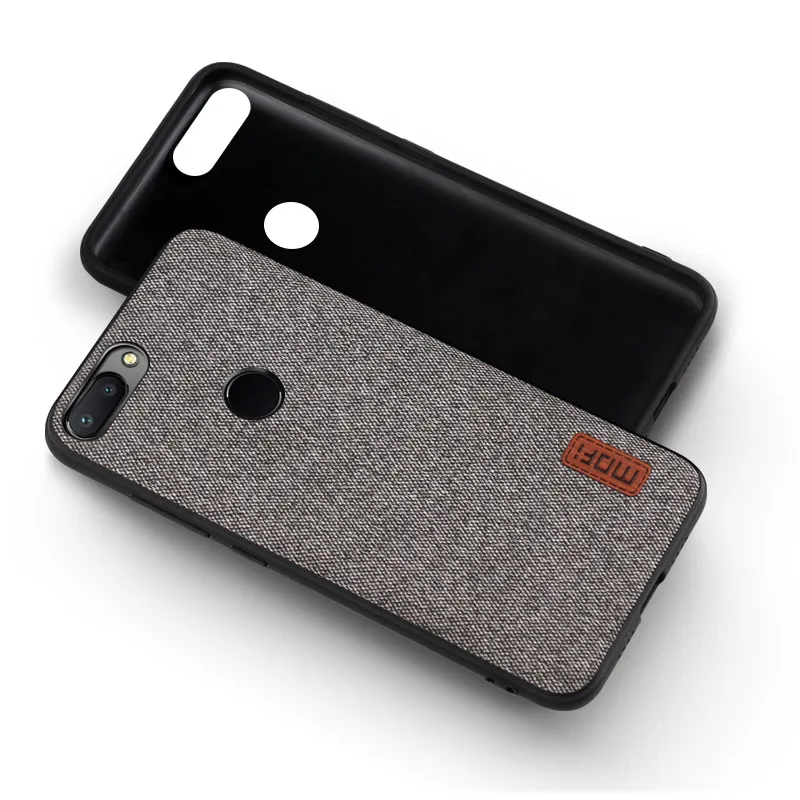 gray Для Xiaomi mi A2 Lite чехол A2 Lite задняя крышка силиконовый край противоударный тканевый чехол capas MOFi mi A2 чехол - Цвет: gray