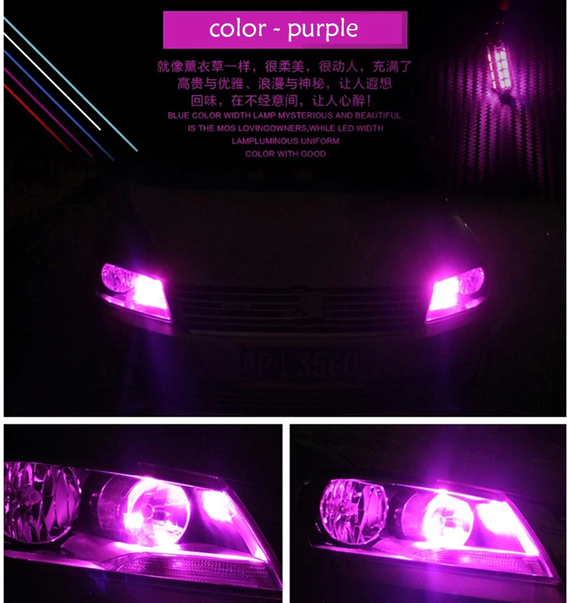 4 шт. безопасный T10 светодиодный передний парковочный Sider маркер лампа источник